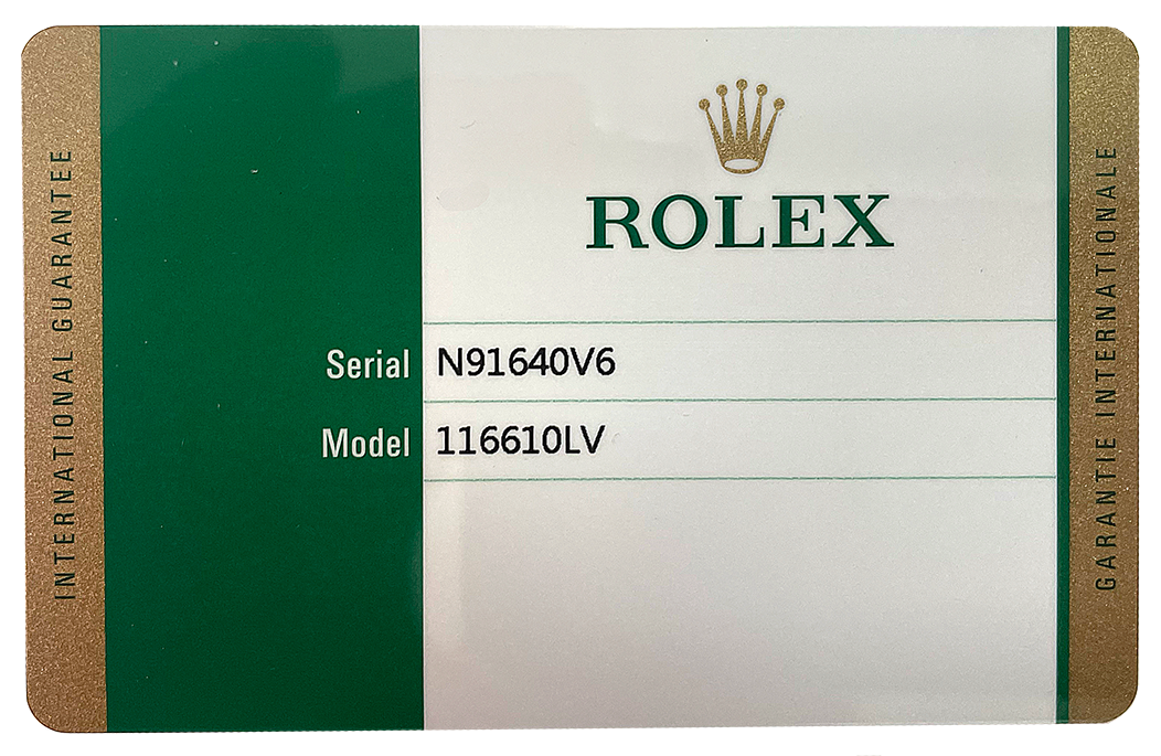 Rolex "Hulk" Submariner wristwatch - 116610LV