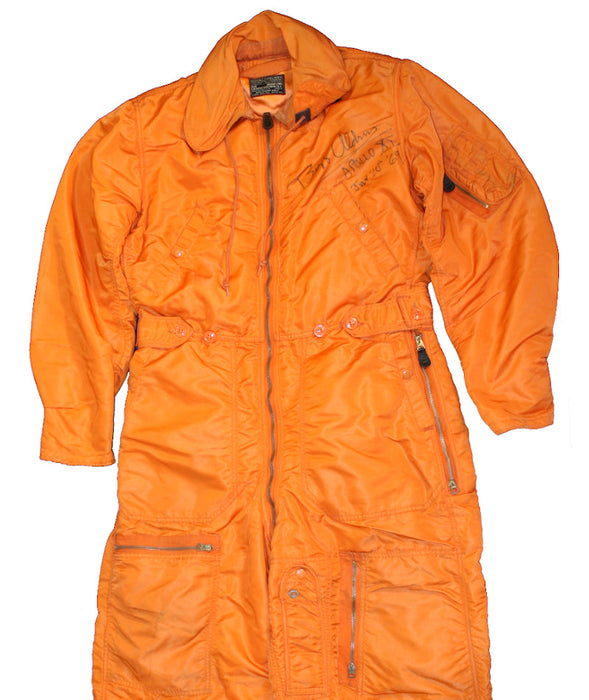 Buzz Aldrin Apollo 11 NASA flight training suit