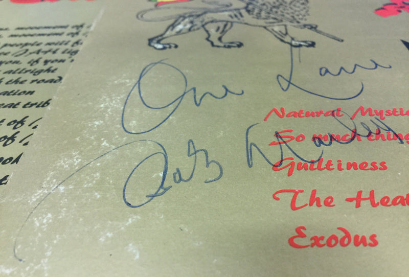 Bob Marley autographed Exodus album