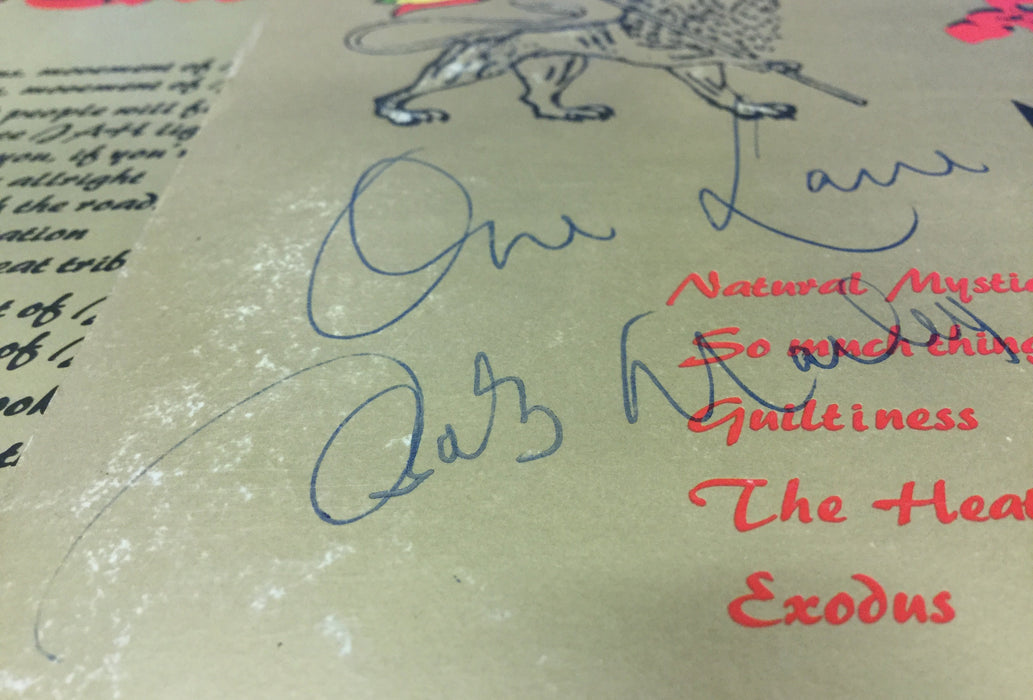 Bob Marley autographed Exodus album