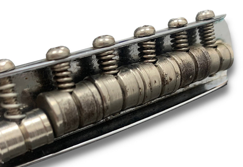 Bob Dylan owned and used guitar bridge