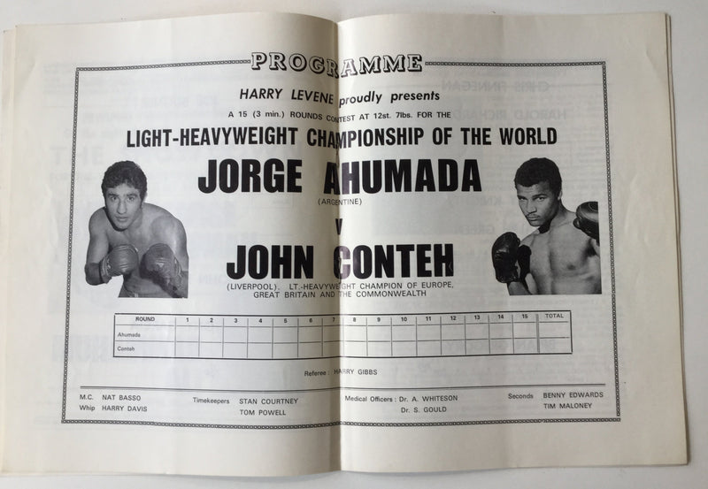 Signed boxing programme