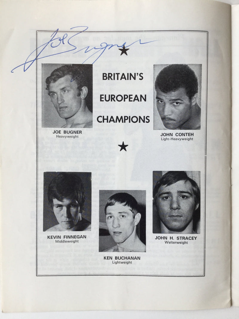 Signed boxing programme