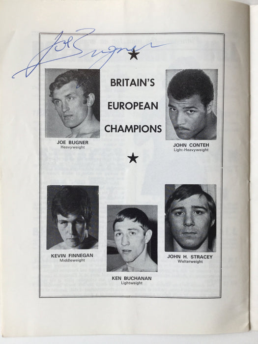 Signed boxing programme