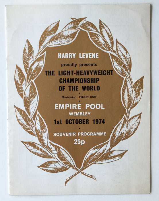 Signed boxing programme