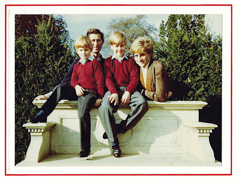 Prince Charles and Princess Diana signed 1990 Royal Christmas card