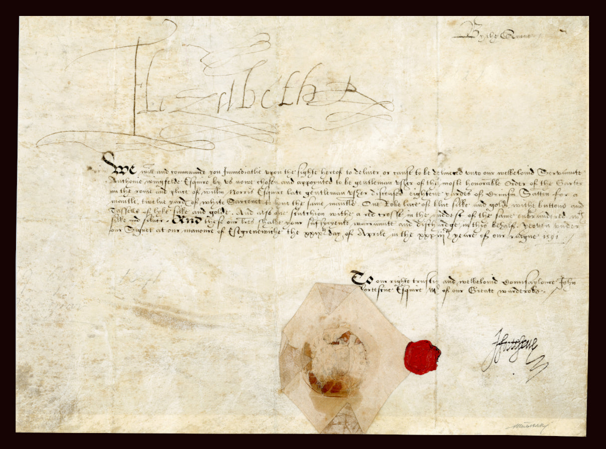 Queen Elizabeth I signed royal manuscript — JustCollecting