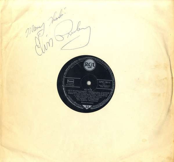Elvis Presley Twice-Signed Album