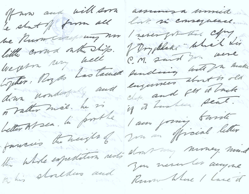 ernest shackleton discovery expedition letter page 2-3