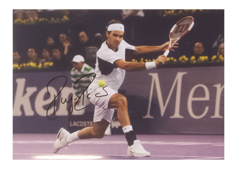 Tennis Grand Slam tournament winners signed photographs