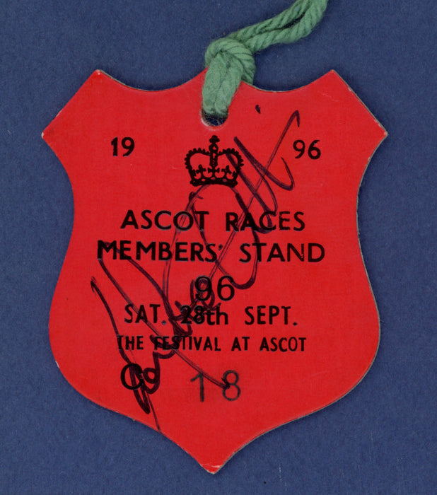 Frankie Dettori signed Ascot magnificent 7 members' badges