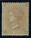 Great Britain 1862 9d Bistre Plate 2 (Thick paper), SG76var