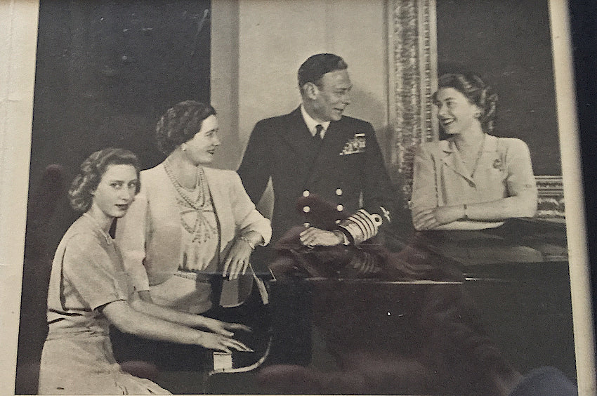 King George VI and Queen Elizabeth signed Christmas card
