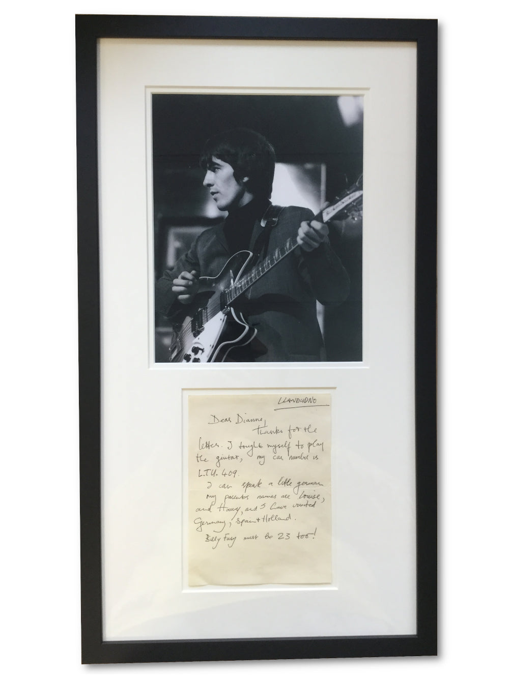 George Harrison unsigned handwritten letter to fan — JustCollecting