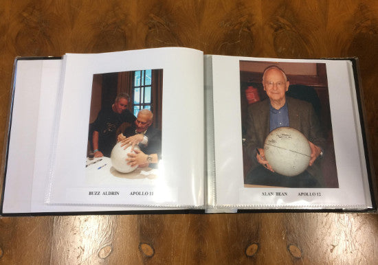 Apollo Astronaut Signed Moon Globe