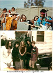Jimi Hendrix owned and worn scarf