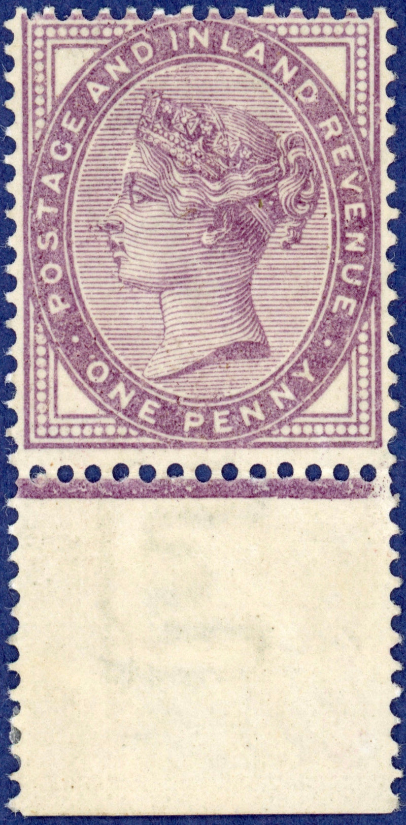 Great Britain 1881 1d deep purple (Die 2, Watermark Inverted), SG173c