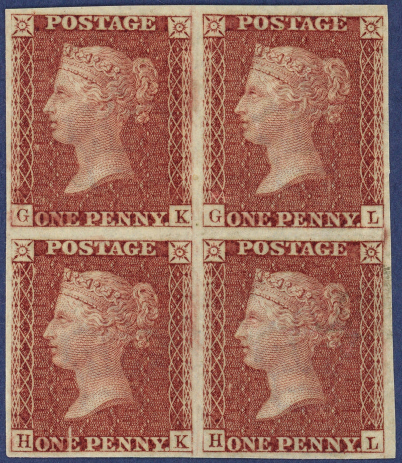 Great Britain 1855 1d red brown Plate 25, SG29a