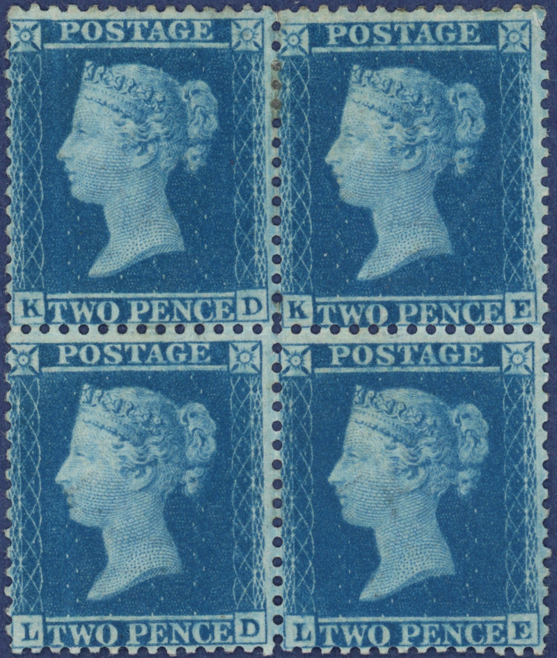 Great Britain 1855 2d blue Plate 5, SG34