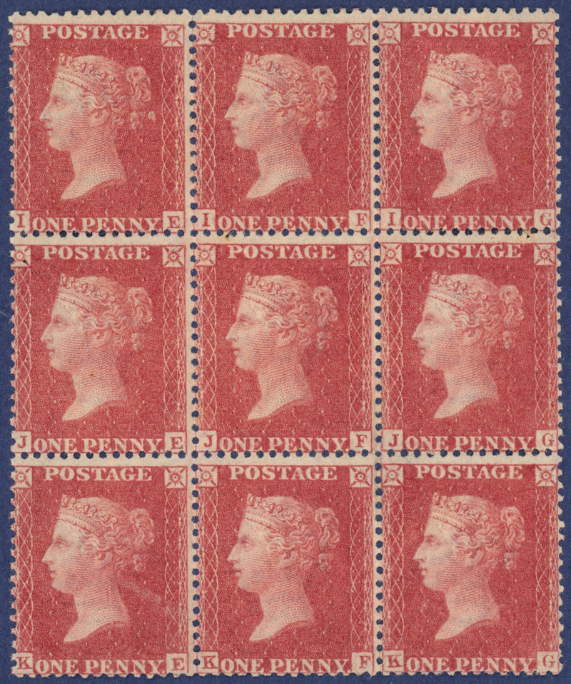 Great Britain 1857 1d rose red Plate 42, SG40