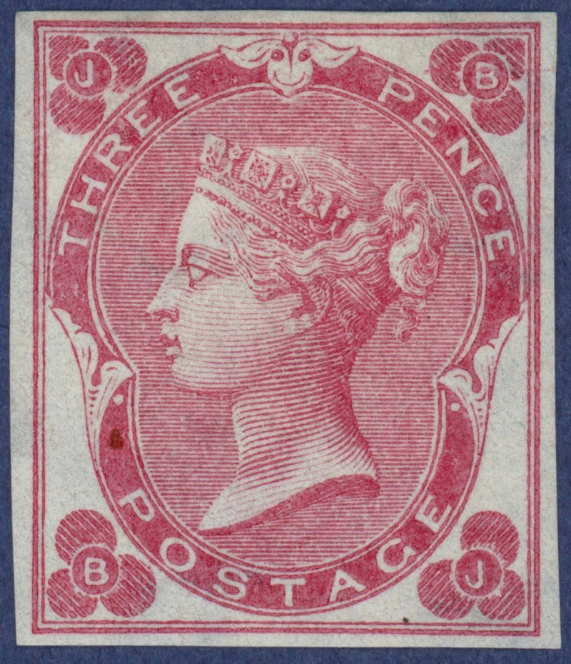 Great Britain 1862 3d rose Plate 3 imprimatur, SG78