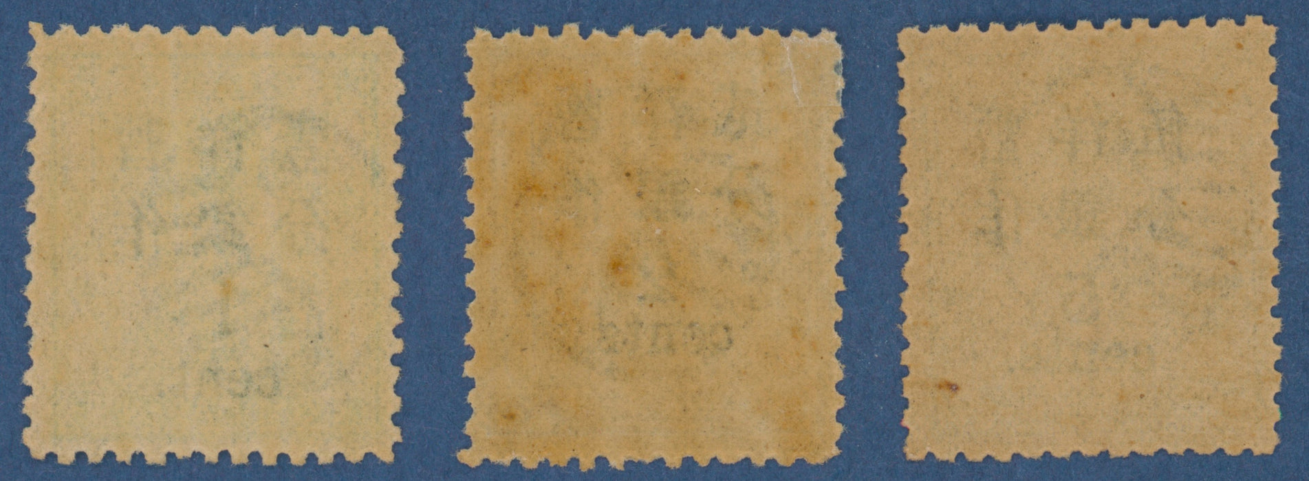 China 1897 large figure surcharges on 'Small Dragons', SG66/68