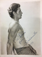 Johnny Weissmuller Tarzan signed photograph