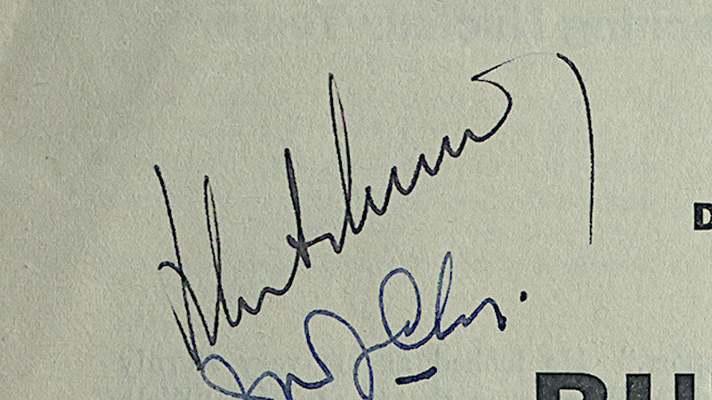 John F. Kennedy signed Nuclear Test Ban Treaty document