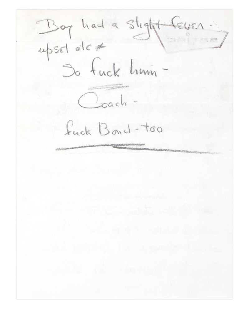 John Ford handwritten letter to John Wayne