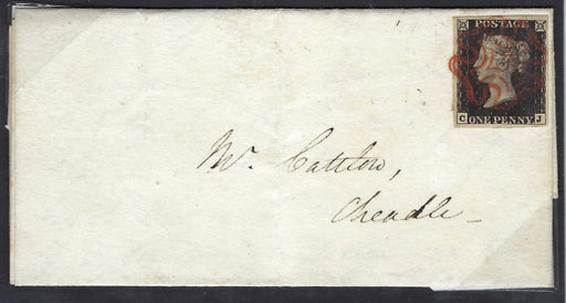 Great Britain 1840 1d Intense black Plate 6. SG1