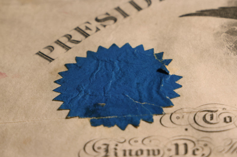 Abraham Lincoln signed U.S Civil War military commission