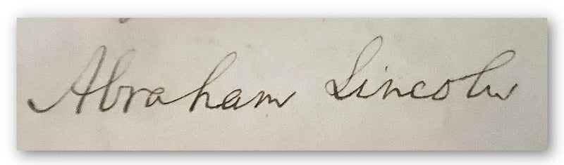 Abraham Lincoln signed U.S Civil War military commission
