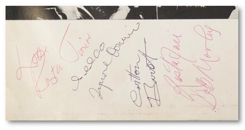 Bob Marley signed Punky Reggae Party 12" single