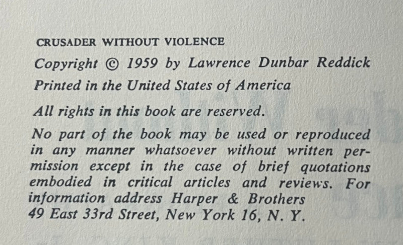 Martin Luther King Jr. signed book