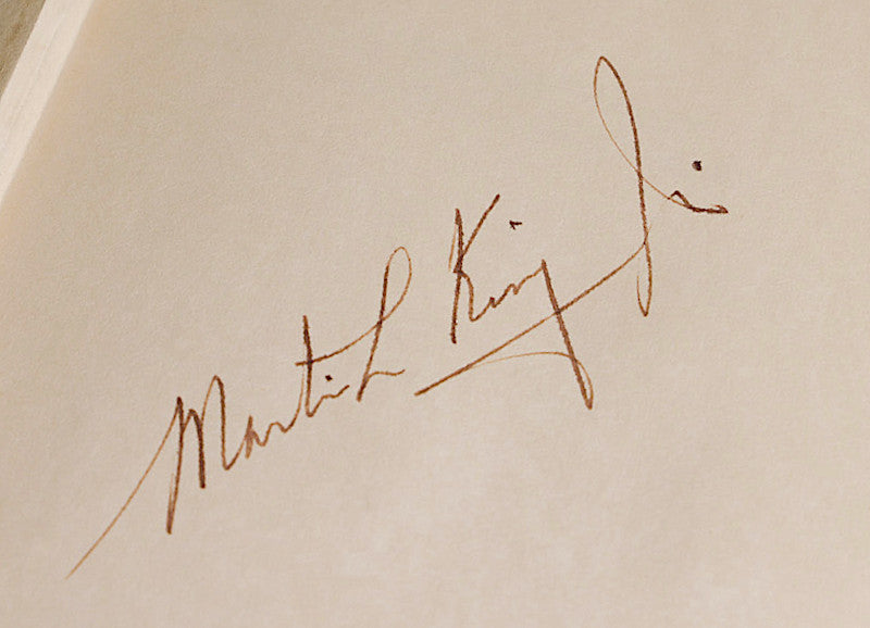 Martin Luther King Jr. signed book