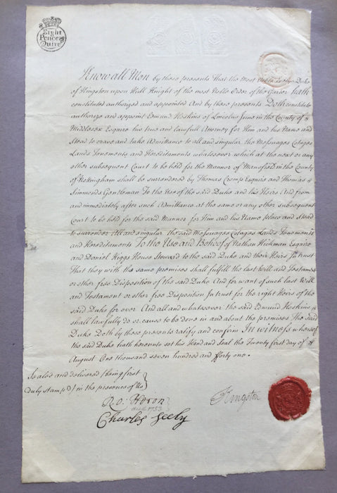British nobility letter