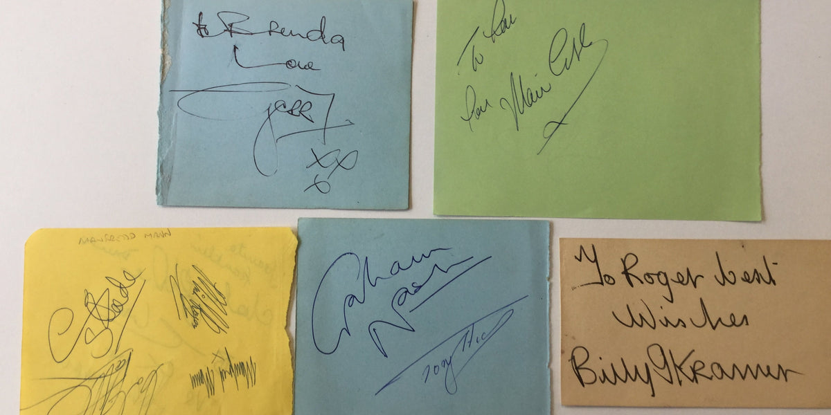 Pop music autographs — JustCollecting