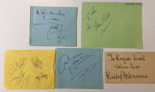 Pop music autographs