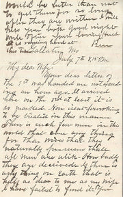 Frank James Signed Letter 