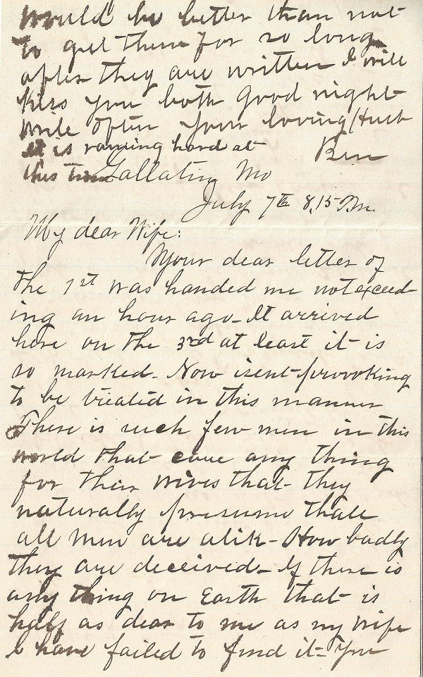 Frank James Signed Letter 
