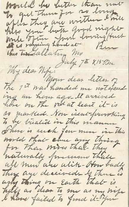 Frank James Signed Letter 