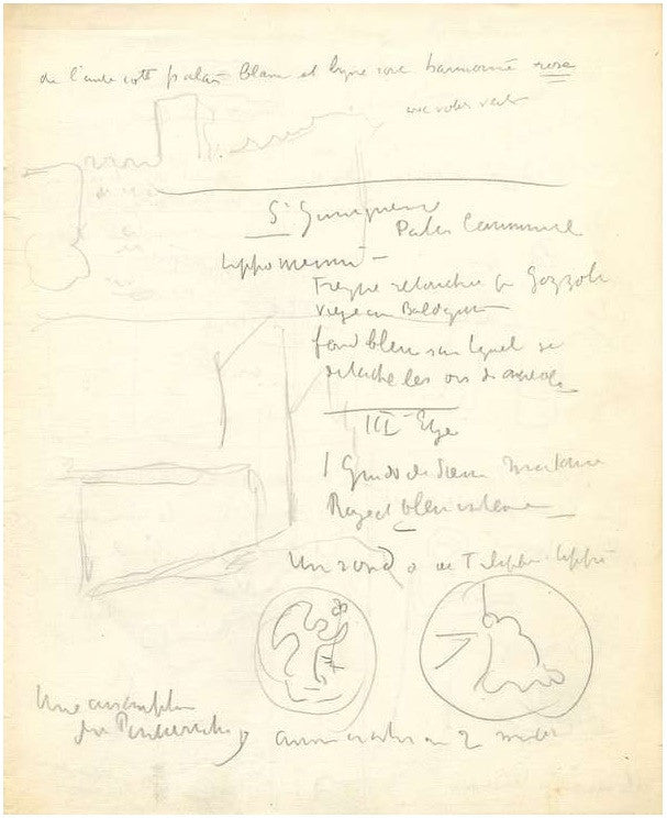Paul Signac Autograph Manuscript 