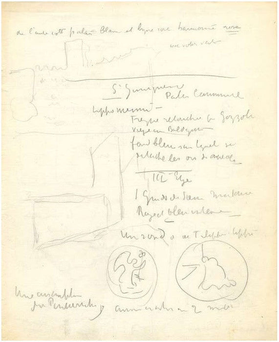 Paul Signac Autograph Manuscript 