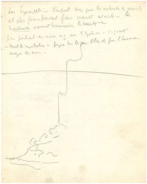 Paul Signac Autograph Manuscript 