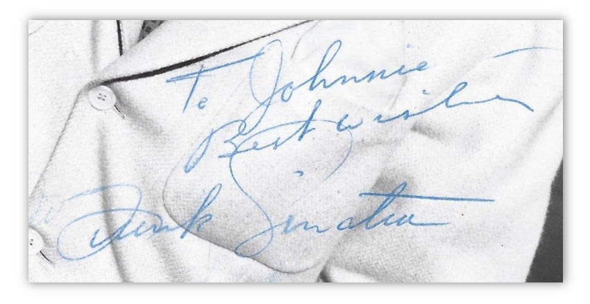 Frank Sinatra signed photograph