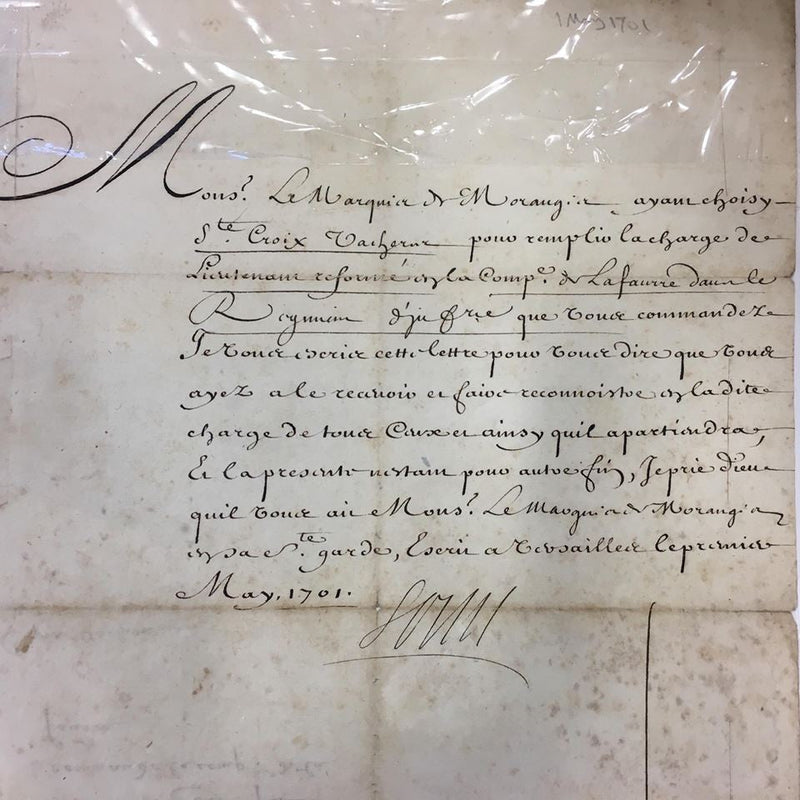 Louis XIV signed document