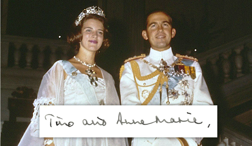 Prince Charles and Princess Diana signed 1982 Royal Christmas card
