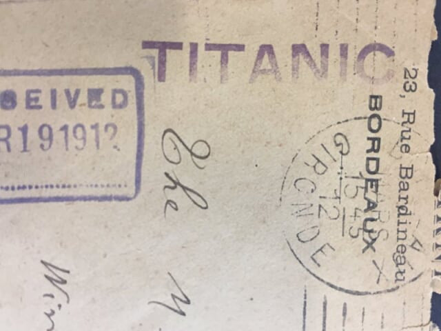 March 1912 French Titanic cover