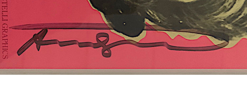 Andy Warhol signed Marilyn Monroe print
