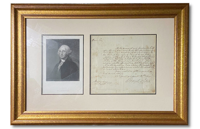 George Washington handwritten signed letter